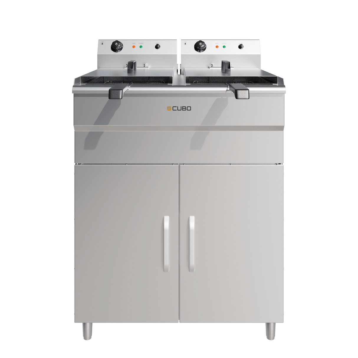 CUBO Friteuse 2 x 12L - Elektrisch Staand model - 6kW - CS-FSEF-10V-2