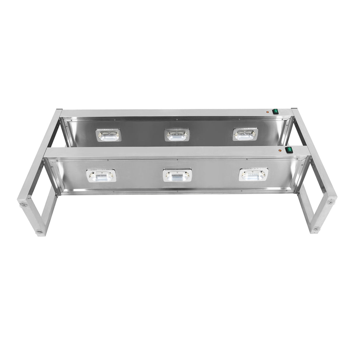 CUBO 2 Tier Gantry Lights 1500mm Stainless Steel CS-HG-1500