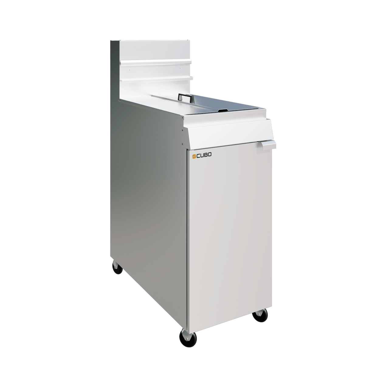 CUBO Friteuse Gas 28L - Staand model - dubbele mand enkele tank - 4-pits - LPG conversieset - CS-MGEF-4-OZ