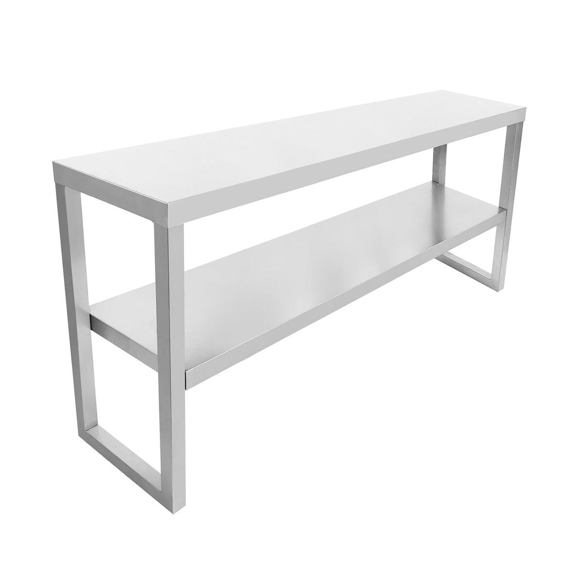 CUBO Doppel-Edelstahl-Aufsatzregal 1500mm CS-OSD-1500