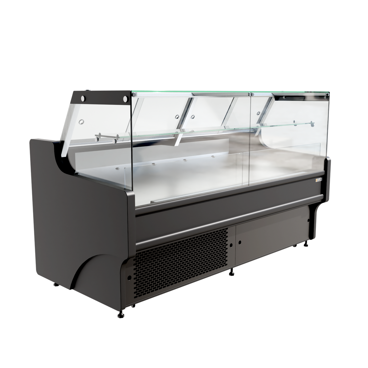 CUBO Serviertheke - Kühlvitrine - 1955 mm - 1 Ablage - LED-Beleuchtung - Schwarz - CS-SOC19