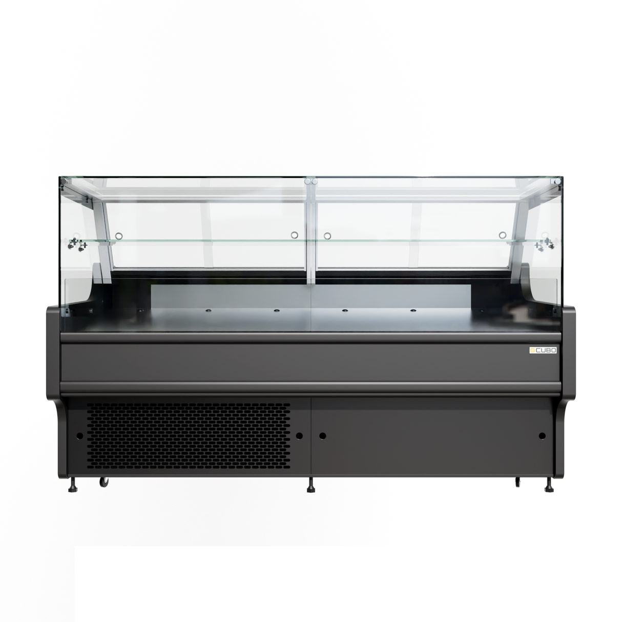 CUBO Serviertheke - Kühlvitrine - 1955 mm - 1 Ablage - LED-Beleuchtung - Schwarz - CS-SOC19