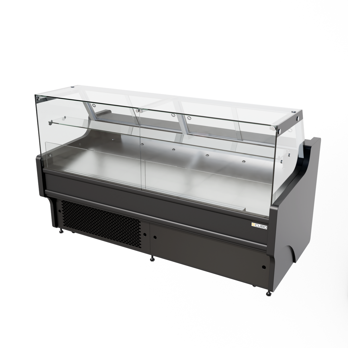 CUBO Serviertheke - Kühlvitrine - 1955 mm - 1 Ablage - LED-Beleuchtung - Schwarz - CS-SOC19