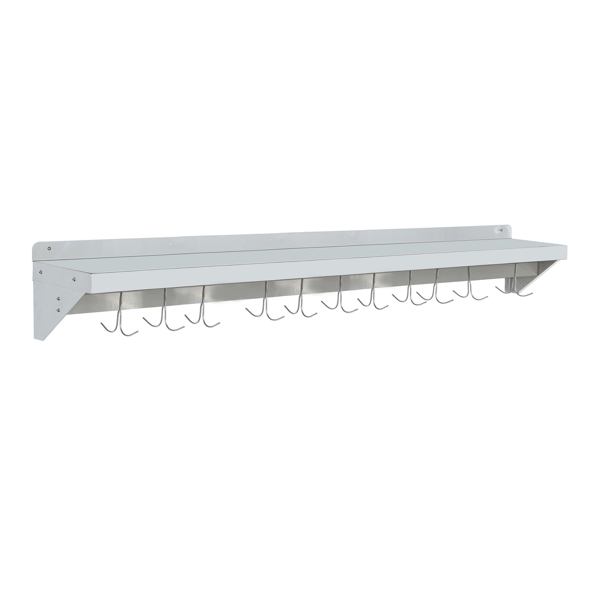 CUBO Wandplank met Pannenrek 1500mm RVS CS-WMFPR-1500