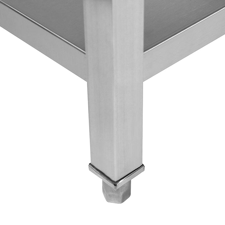 CUBO 2 Tier Stainless Steel Work Table 1000mm with Backsplash CS-WT-1000