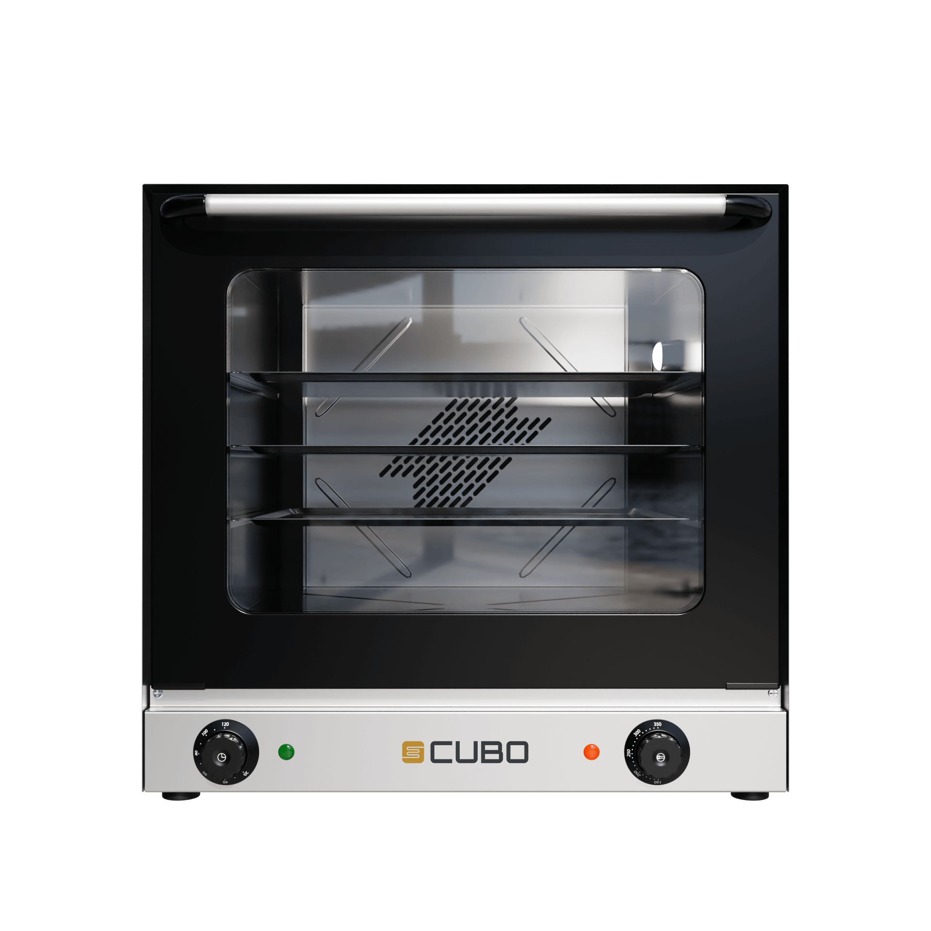 CUBO Heteluchtoven 67L - Elektrisch - 4 schapniveaus - Dubbele fan - Inclusief 4 bakken - CS-YXD1AE