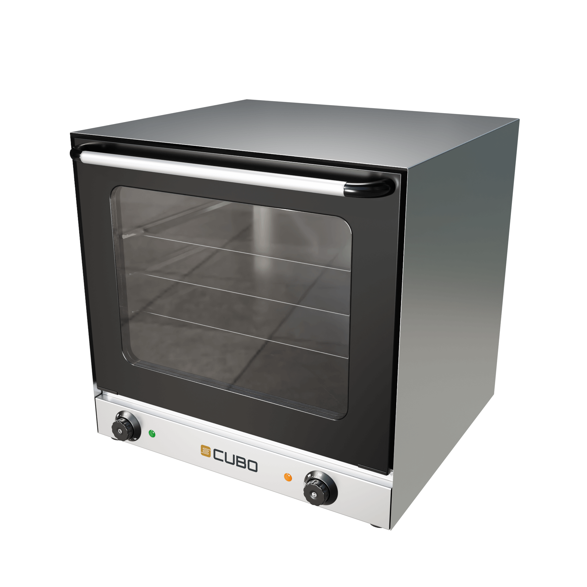 CUBO Heteluchtoven 67L - Elektrisch - 4 schapniveaus - Dubbele fan - Inclusief 4 bakken - CS-YXD1AE