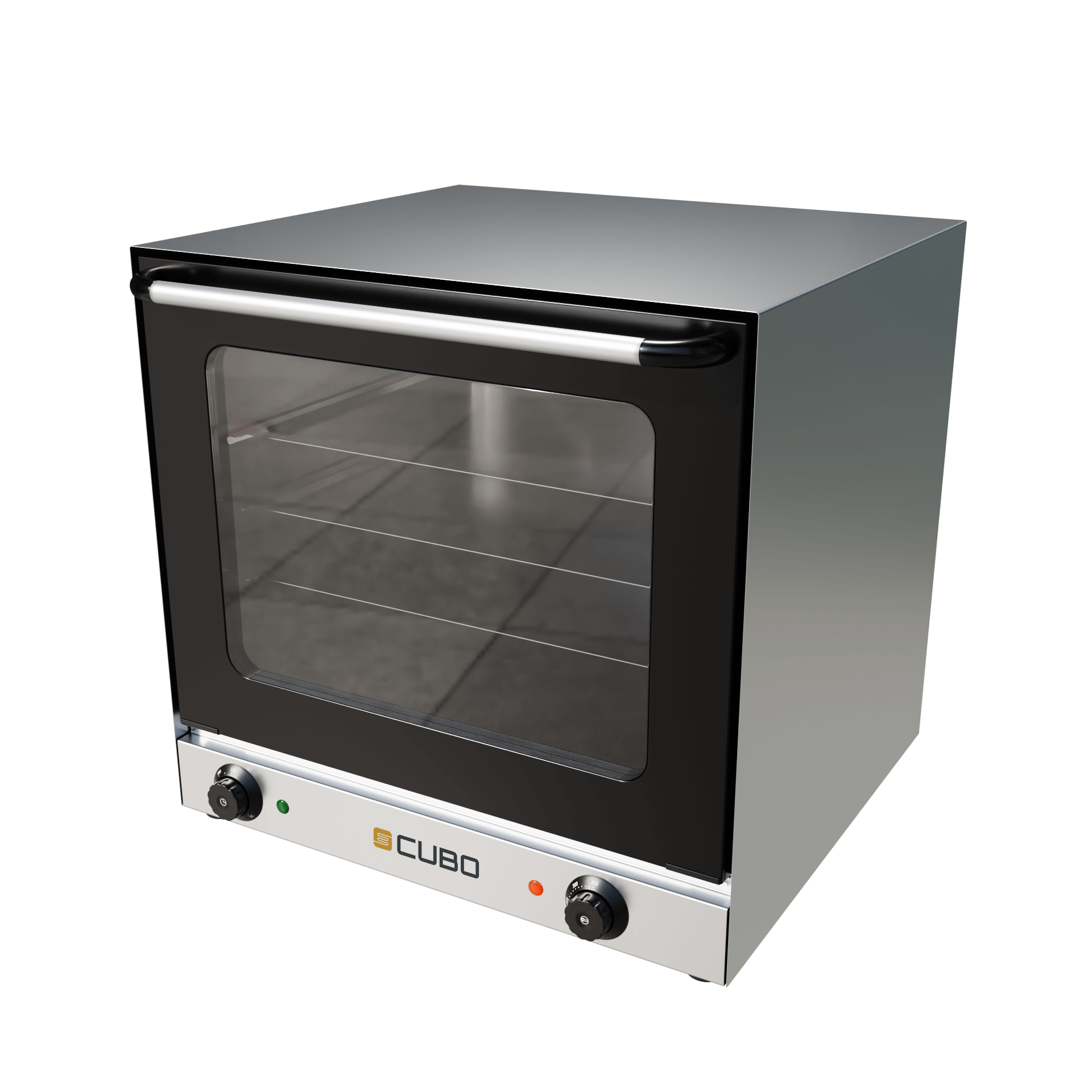 CUBO Heteluchtoven 67L - Elektrisch - 4 schapniveaus - Dubbele fan - Inclusief 4 bakken - CS-YXD1AE