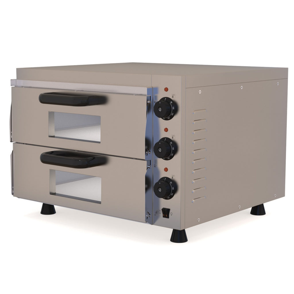 CUBO Compact Twin Deck Electric Pizza Oven - CS-PC-2M Twin Deck Pizza Ovens CUBO