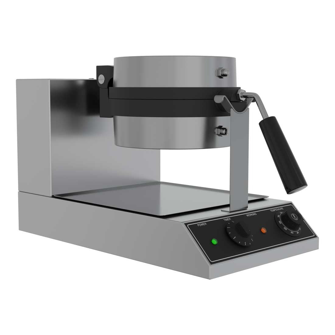 Empire Commercial Electric Belgian Waffle Maker Single Round - EMP-WAF1 Waffle Makers Empire