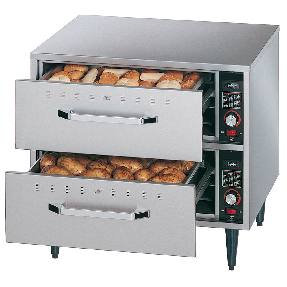 Diamond Food heater to put down, 2 drawers (GN 1/1 - 150 mm) - DDW-2