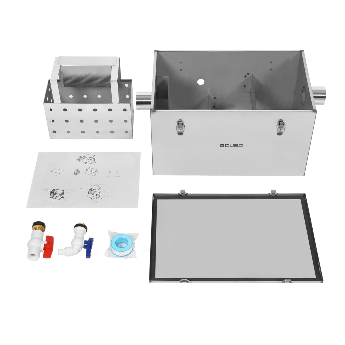 CUBO 26L Grease Trap Stainless Steel CS-GT26