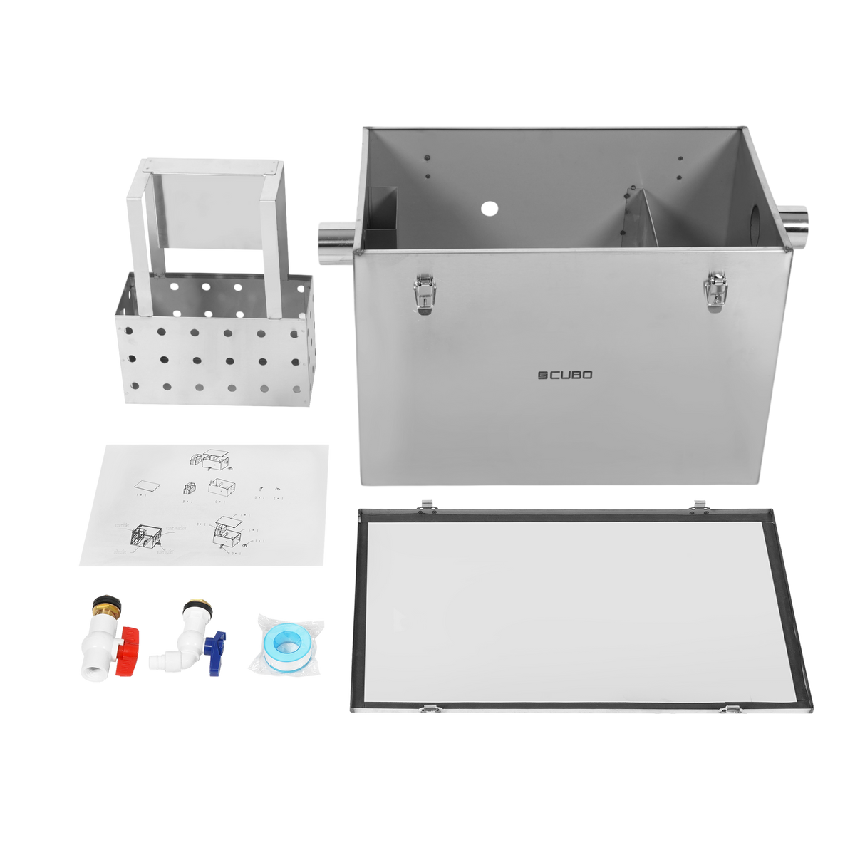 CUBO 45L Grease Trap Stainless Steel CS-GT45