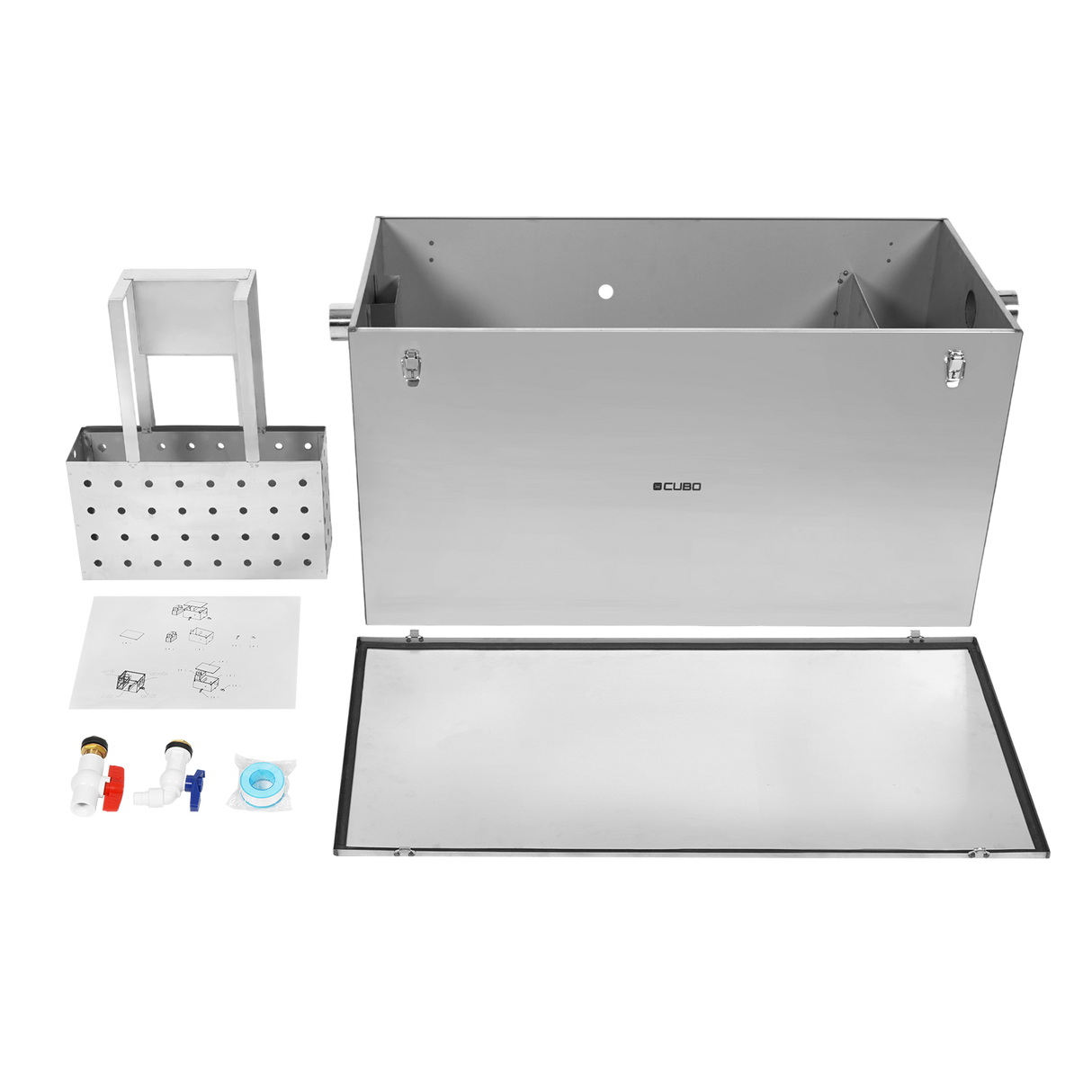 CUBO 135L Grease Trap Stainless Steel CS-GT135