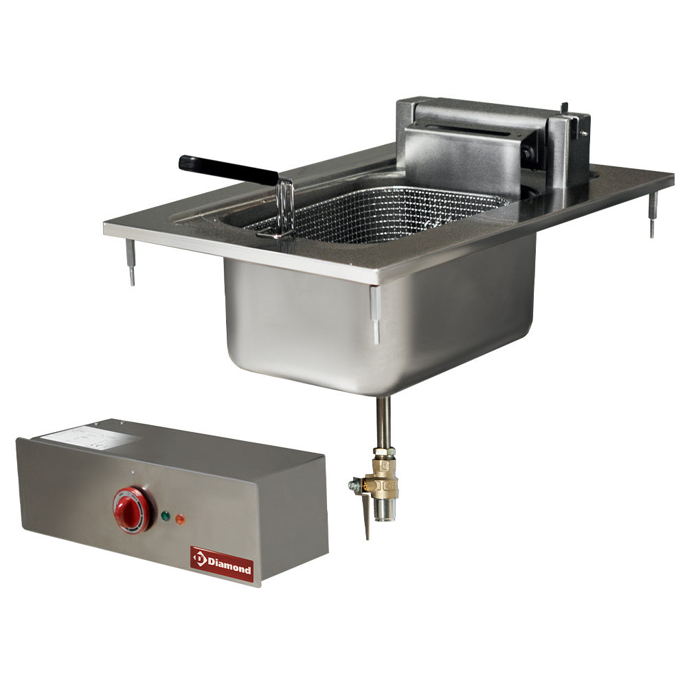 Diamond Electric fryer, 1 basin 10 liters, drop in - EDI/F104