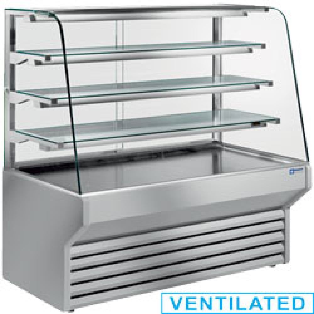Diamond Refrigerated display counter curved window - ES10/A4