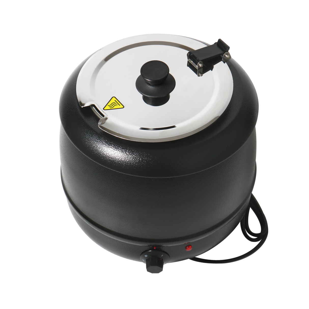CUBO 10L Elektrischer Suppentopf Edelstahl Schwarz CS-SK