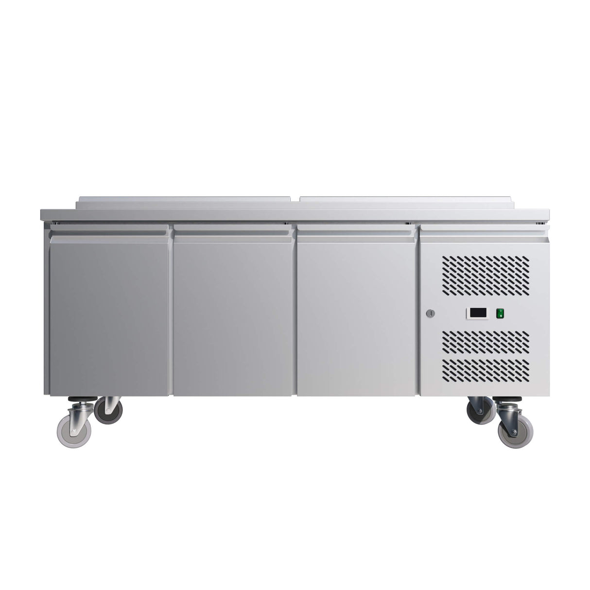 Empire Stainless Steel 3 Door Pizza Prep Table Refrigerator - SH3000-700 Pizza Prep Counters - 3 Door Empire