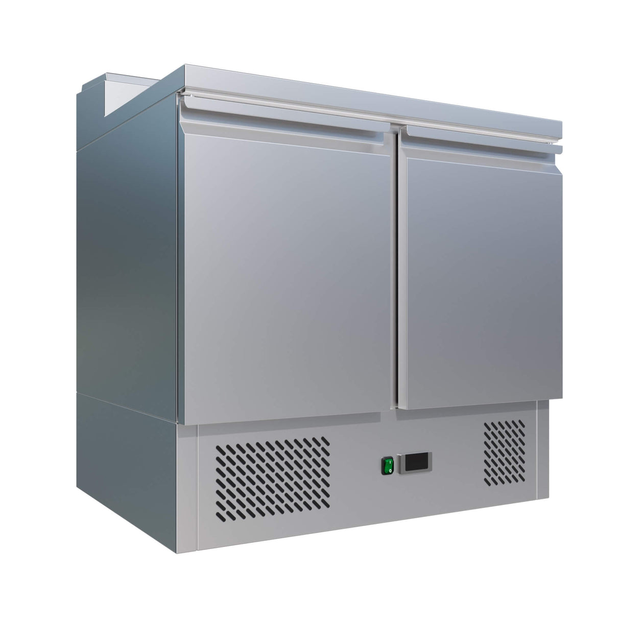 Empire Stainless Steel Two Door Open Top Pizza Prep Counter - PS200 Pizza Prep Counters - 2 Door Empire