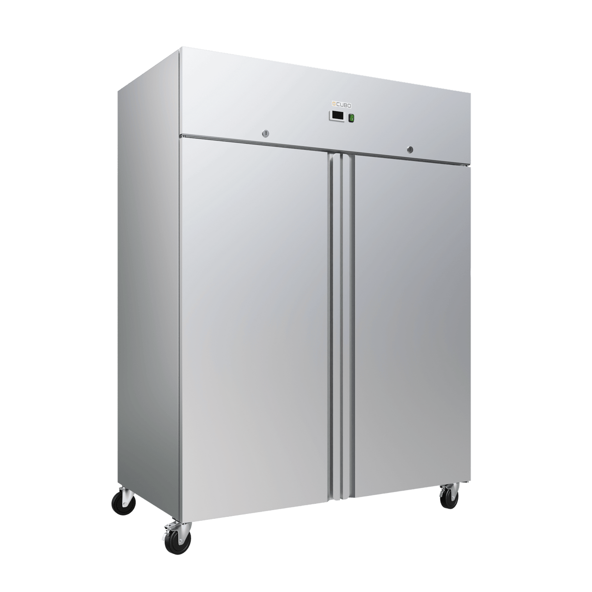 CUBO Storage Refrigerator 1300L - 2 Door - Stainless Steel Upright - Fan Assisted Cooling - GN2/1 - CS-GN1410TN