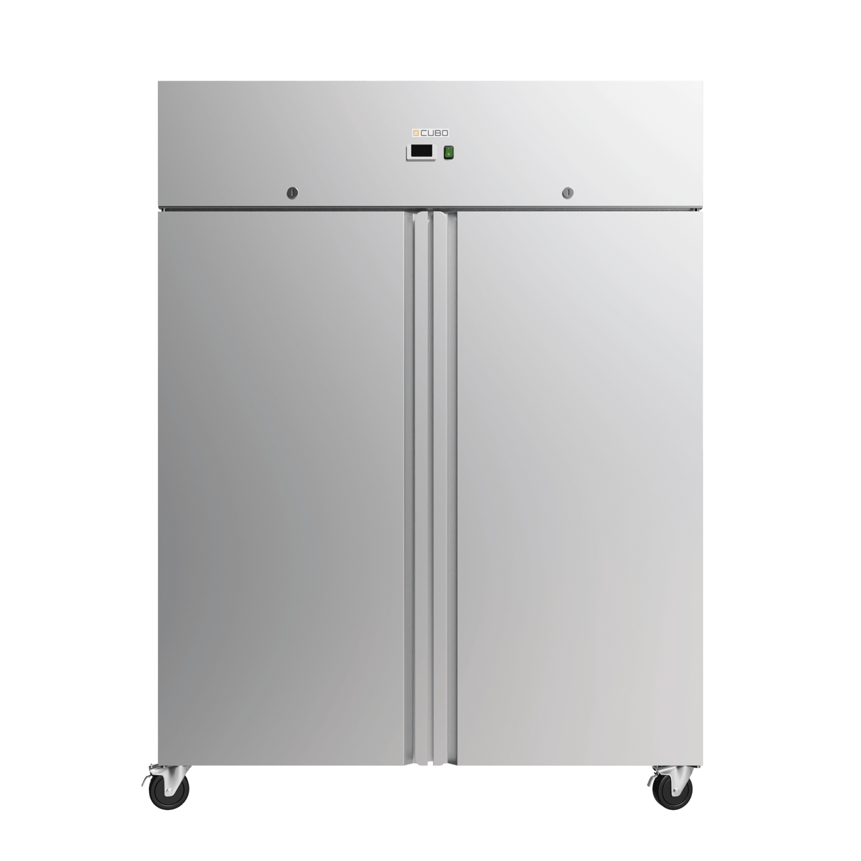 CUBO Storage Refrigerator 1300L - 2 Door - Stainless Steel Upright - Fan Assisted Cooling - GN2/1 - CS-GN1410TN