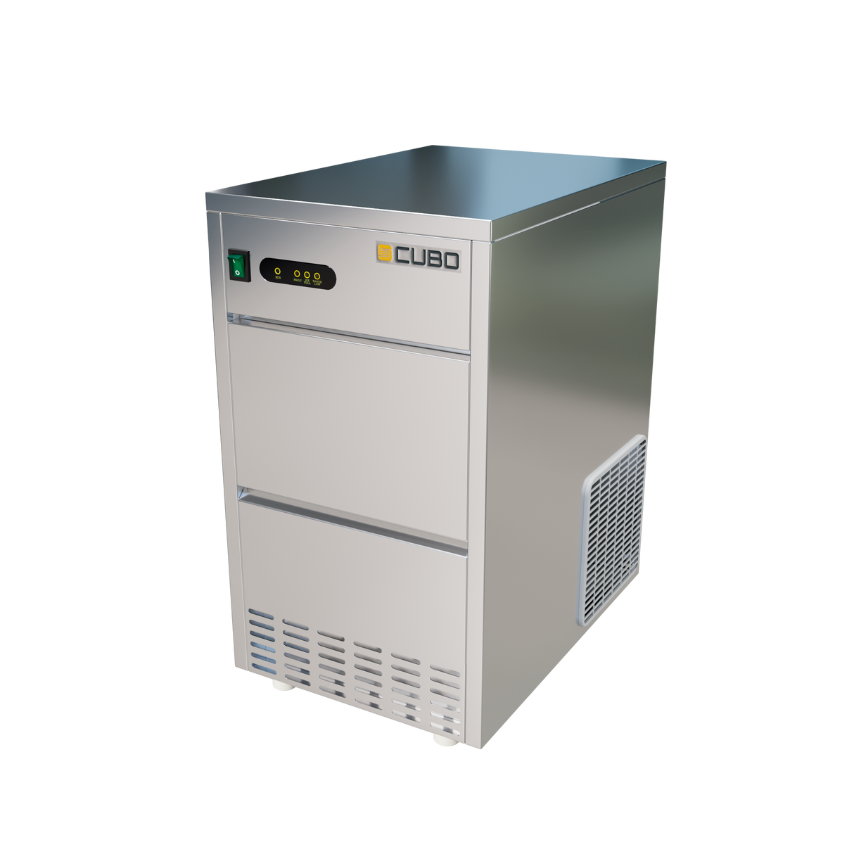 CUBO Eiswürfelmaschine Bullet-Typ 24 kg/24h – 5 kg Vorratsbehälter – Edelstahl Gastro - CS-IM24B