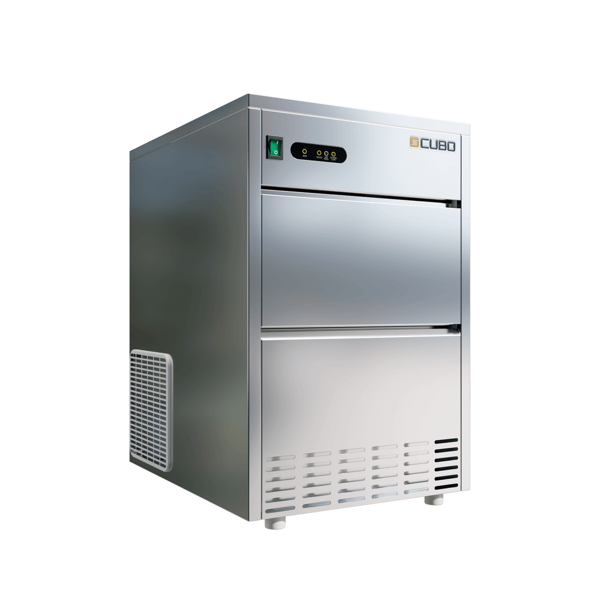 CUBO Eiswürfelmaschine Bullet-Typ 28 kg/24h – 9 kg Vorratsbehälter – Edelstahl Gastro - CS-IM28B