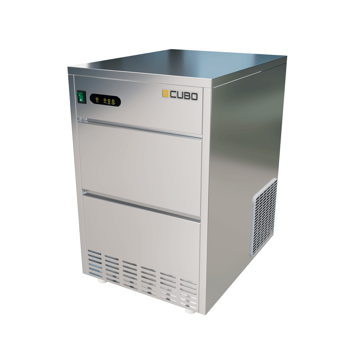 CUBO Eiswürfelmaschine Bullet-Typ 28 kg/24h – 9 kg Vorratsbehälter – Edelstahl Gastro - CS-IM28B