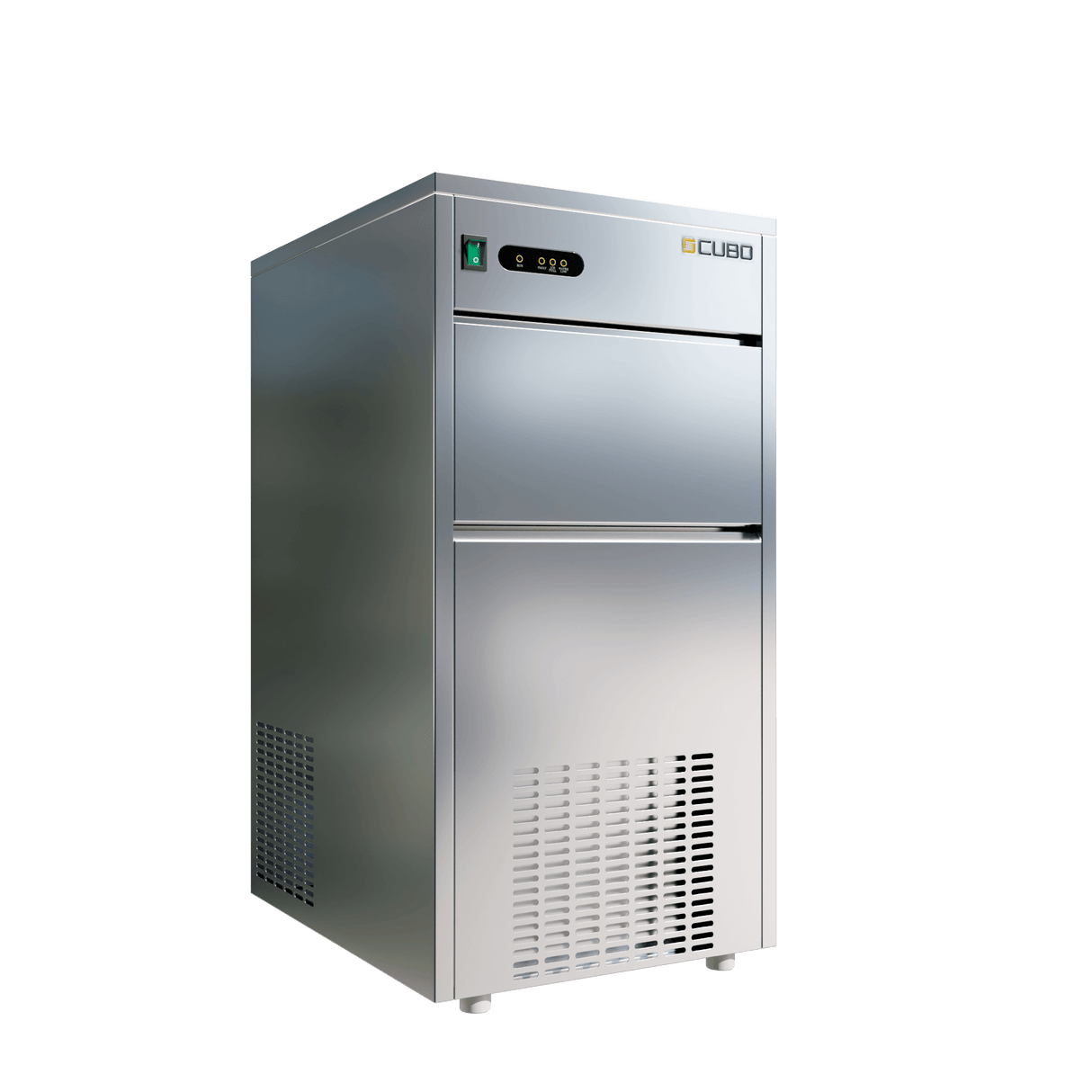 CUBO Eiswürfelmaschine Bullet-Typ 50 kg/24h – 13 kg Vorrat – Edelstahl Gastro - CS-IM50B