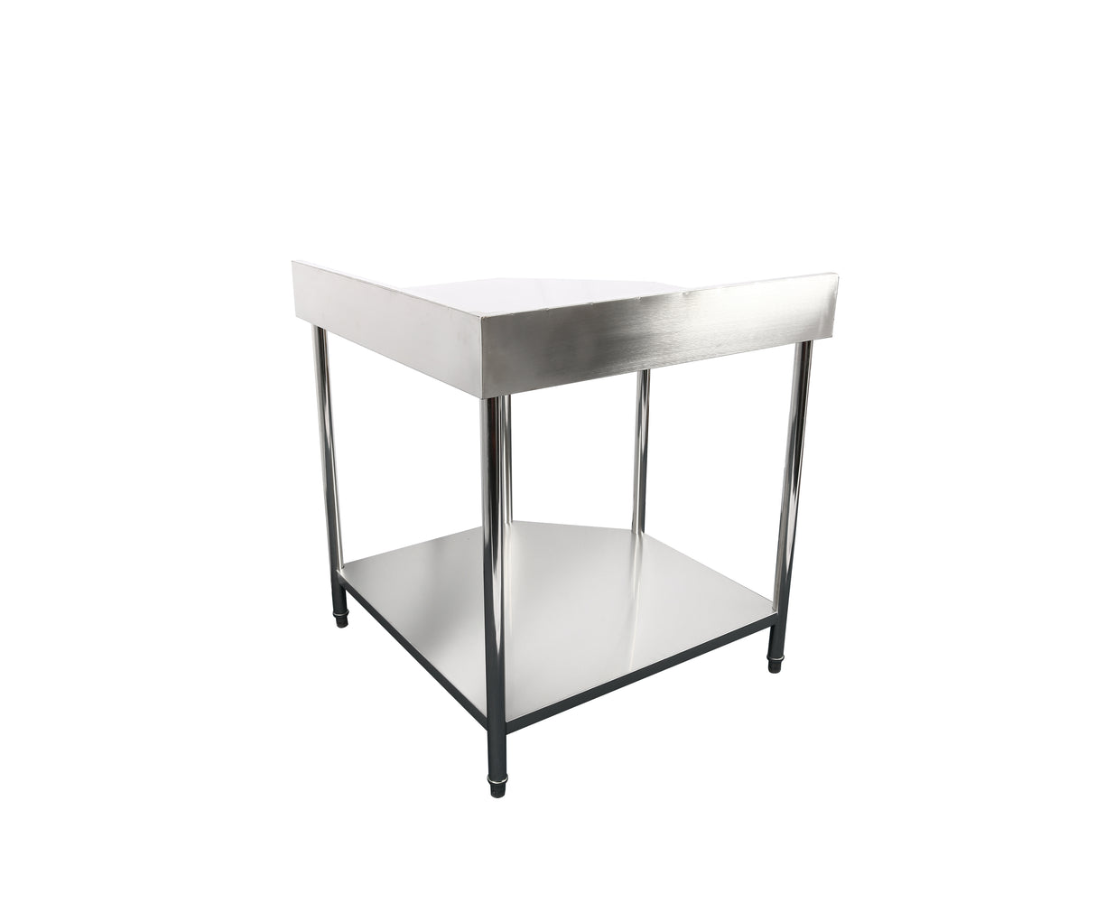 CUBO Stainless Steel Corner Work Table with Backsplash 900mm CS-CS