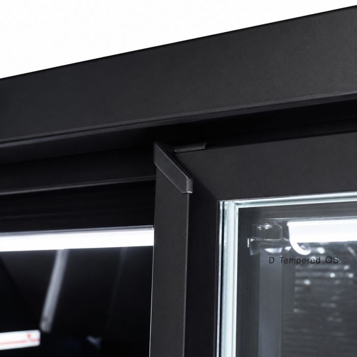 FREEZER 4 GLASS DOORS BLACK JDE-2025F | COMBISTEEL 7455.2252
