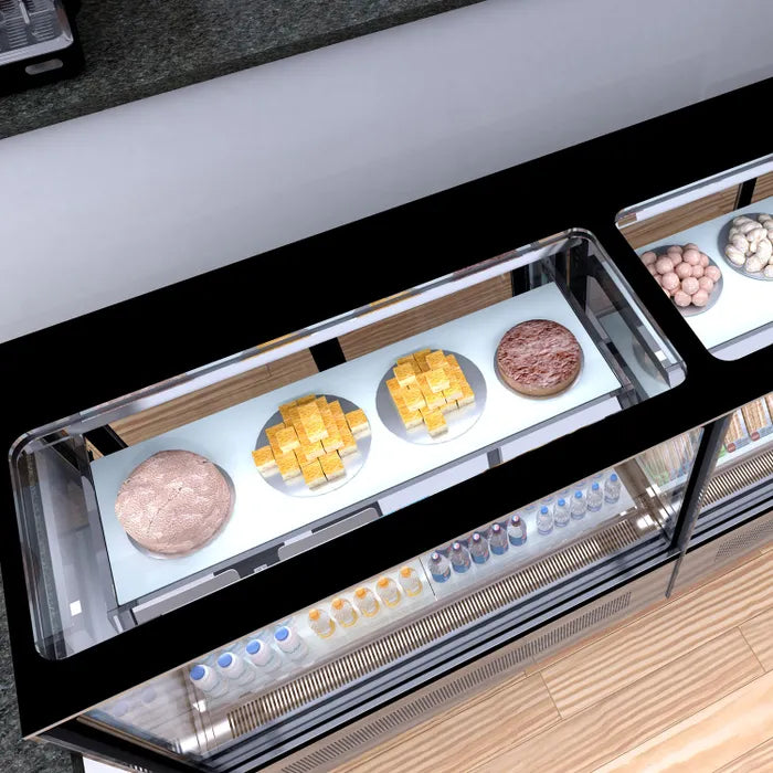 TEFCOLD Refrigerated display case - LPD1500F/BLACK