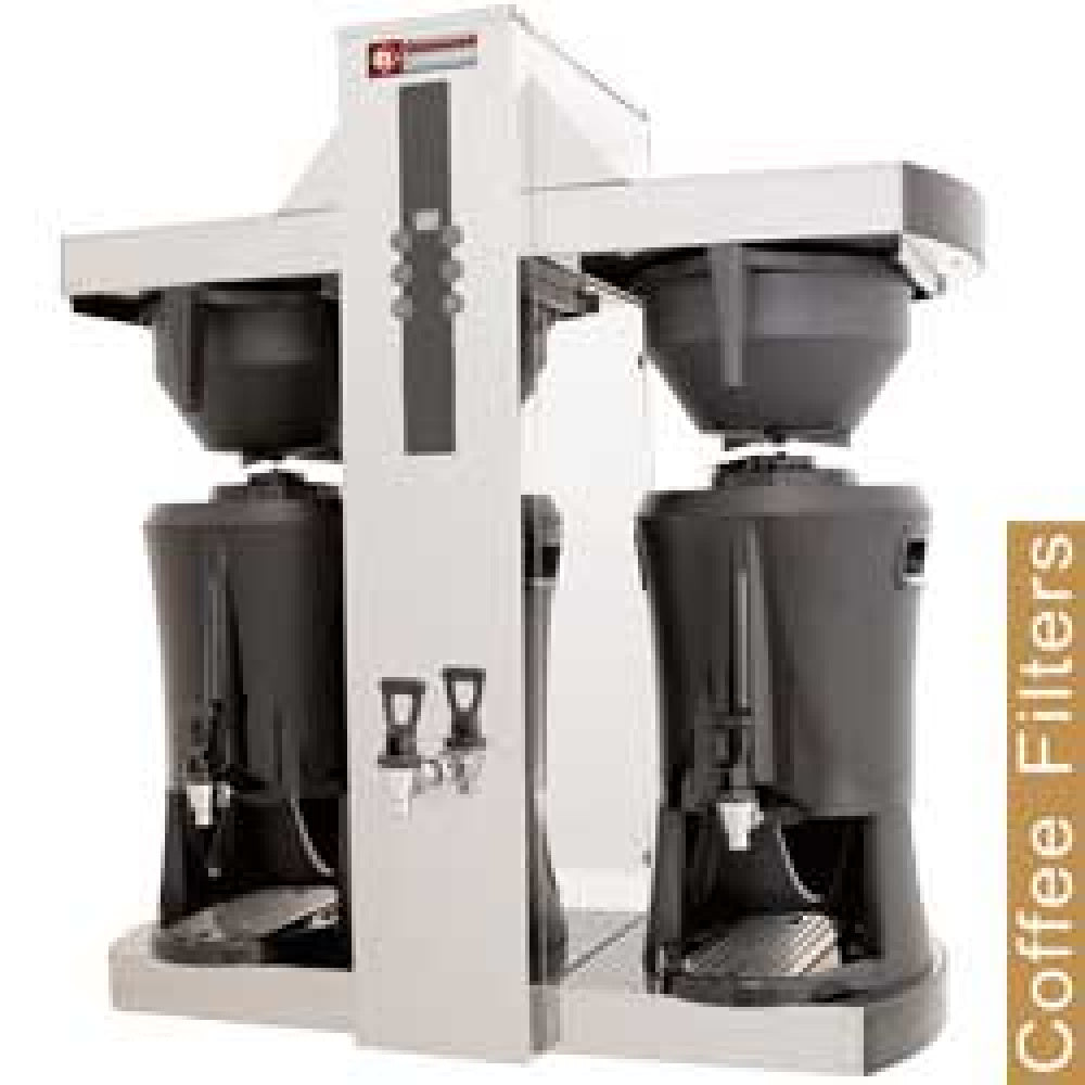 Diamond Kaffeemaschine mit Filter - 2 Behälter, Spender 2x 5 Lit, Heißwasserhahn - MCD-50W