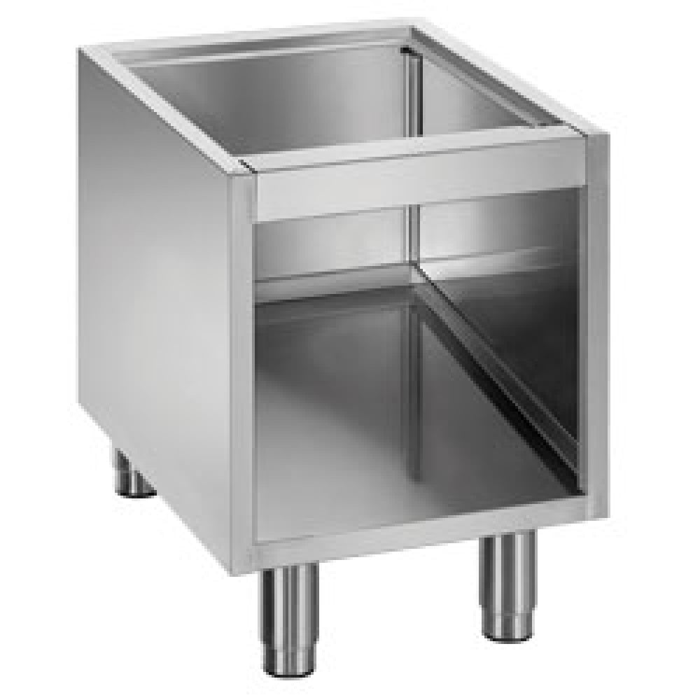 Diamond Open base on removable feet in stainless steel - N77/BA4-NR