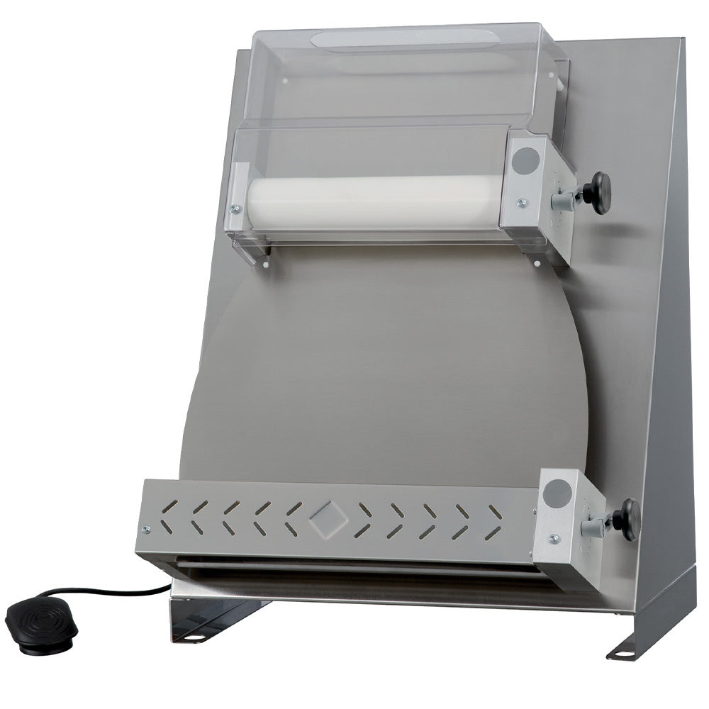 Diamond Pizza roller Ø 420 mm, 2 rollers "Linear", in stainless steel - P42/XV