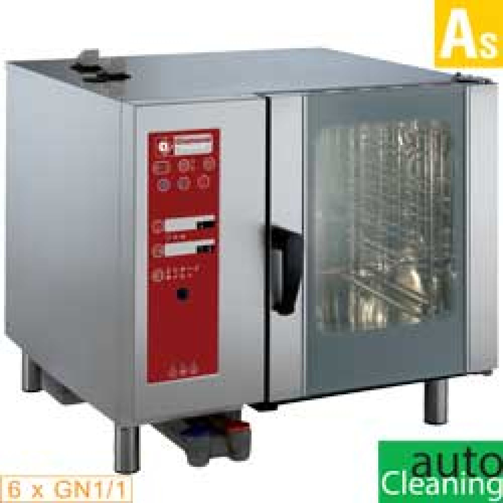 Diamond Electric oven boiler steam and convection 6x GN1/1+ Cleaning - SBES/6-CL-230V/3-