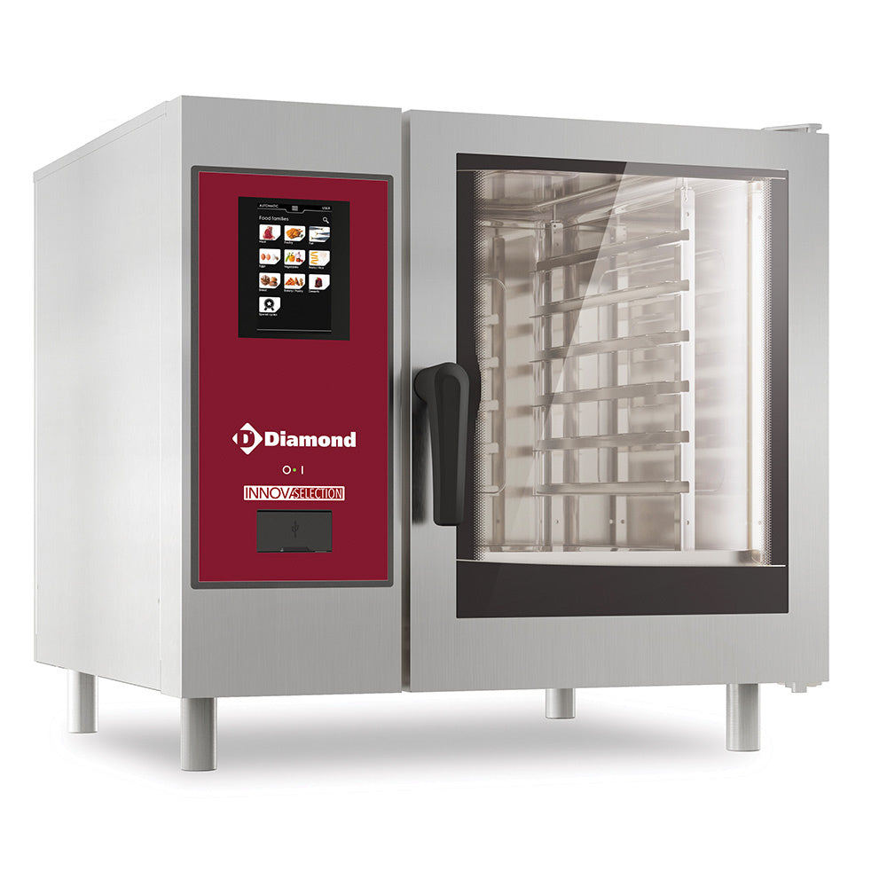 Diamond Electric oven "TOUCH" boiler steam and convection 6xGN1/1+ Cleaning - SBET/XC-06