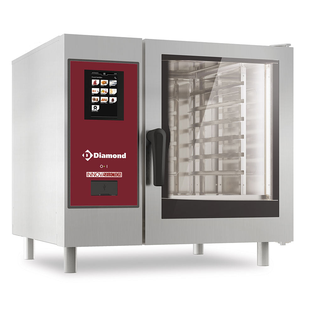 Diamond Gas oven "TOUCH" boiler steam and convection 6xGN1/1+ Cleaning - SBGT/XC-06