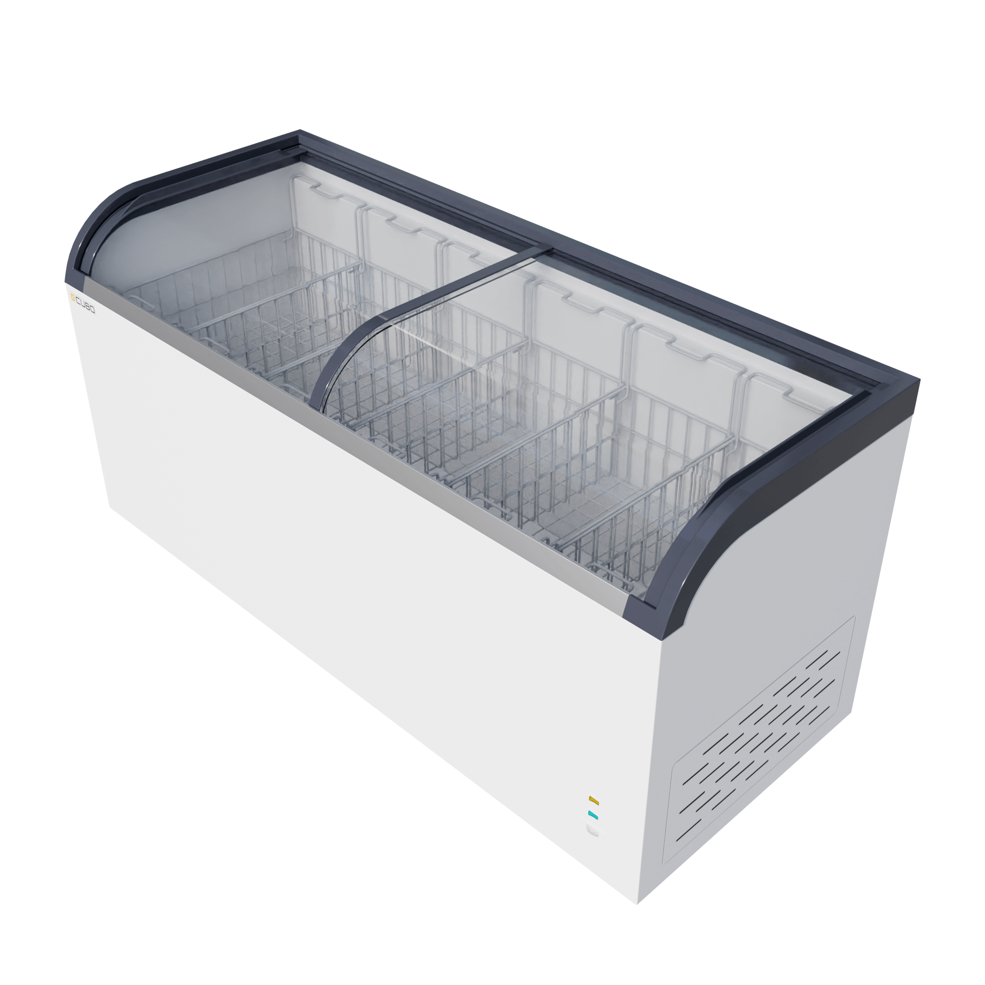 Cubo Diepvrieskist - Schuifdeksel met gebogen glazen display - 545 L - CS-CF620Q-GT