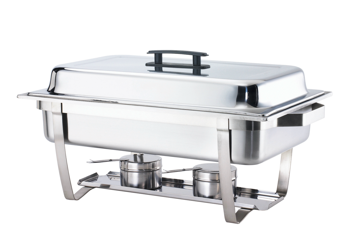 CUBO 4er-Pack Chafing Dish Set in Standardgröße, Edelstahl CS-4CD