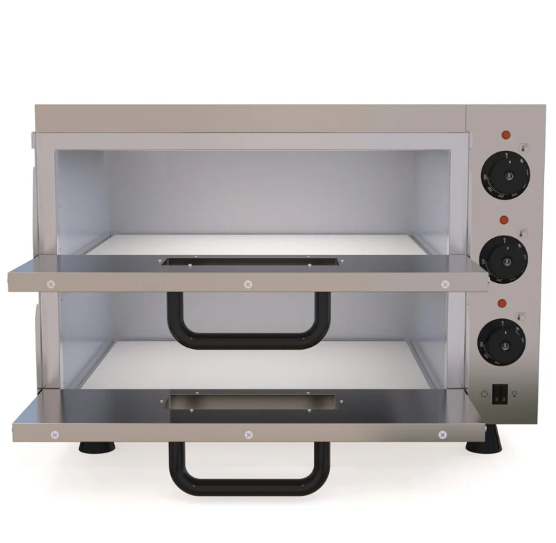 CUBO Twin Deck Pizzaoven 2 x 500x500mm Kamers CS-PC-2L