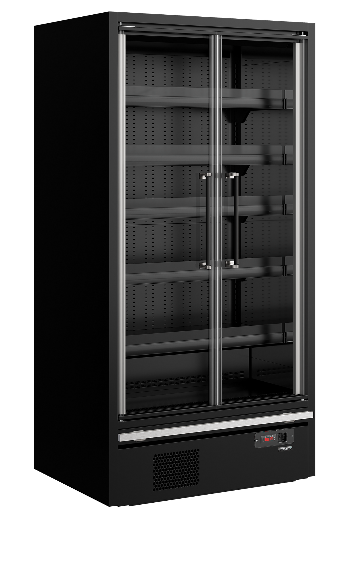TEFCOLD Multideck cooler, supermarket - Galaxy+ GP10FGD Black