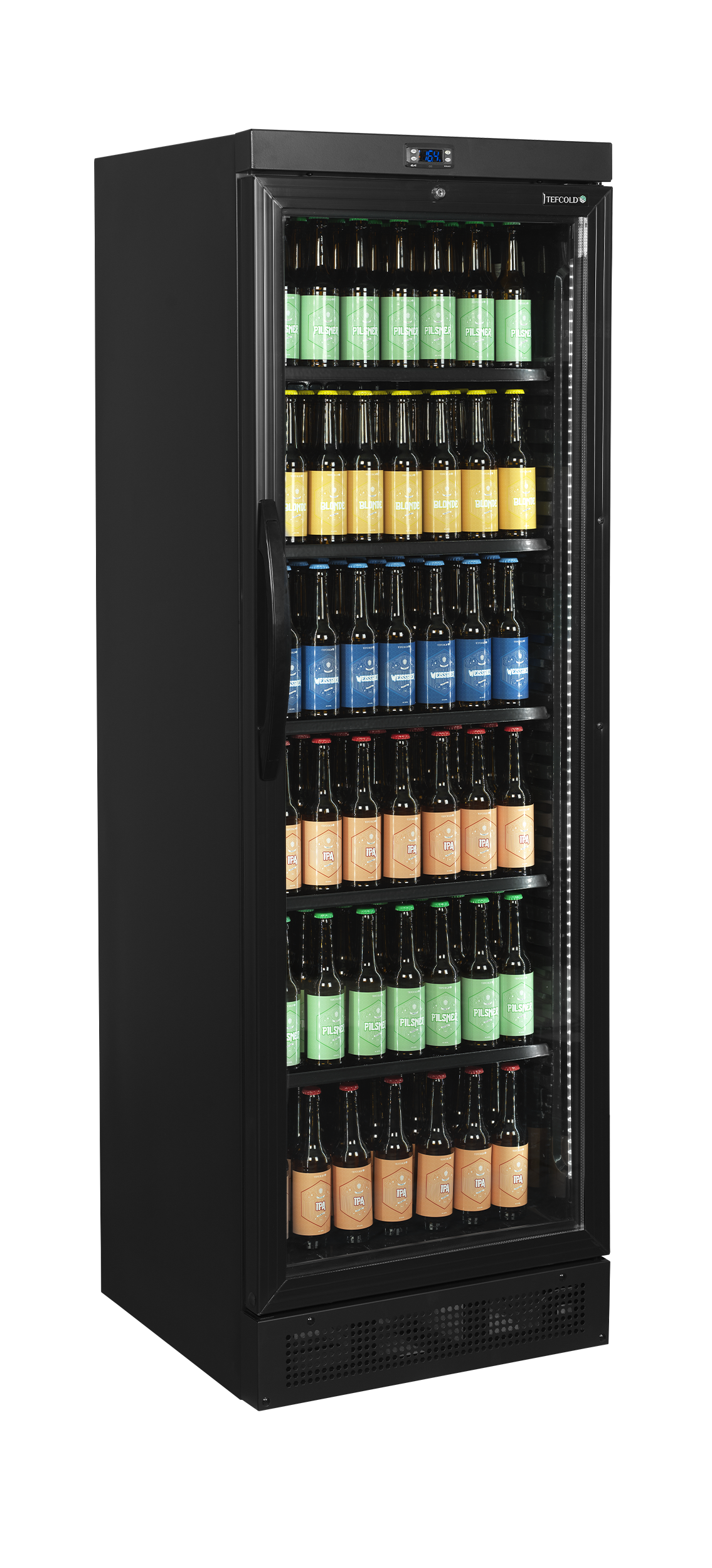 TEFCOLD Black bottle cooler - CEV435 BLACK