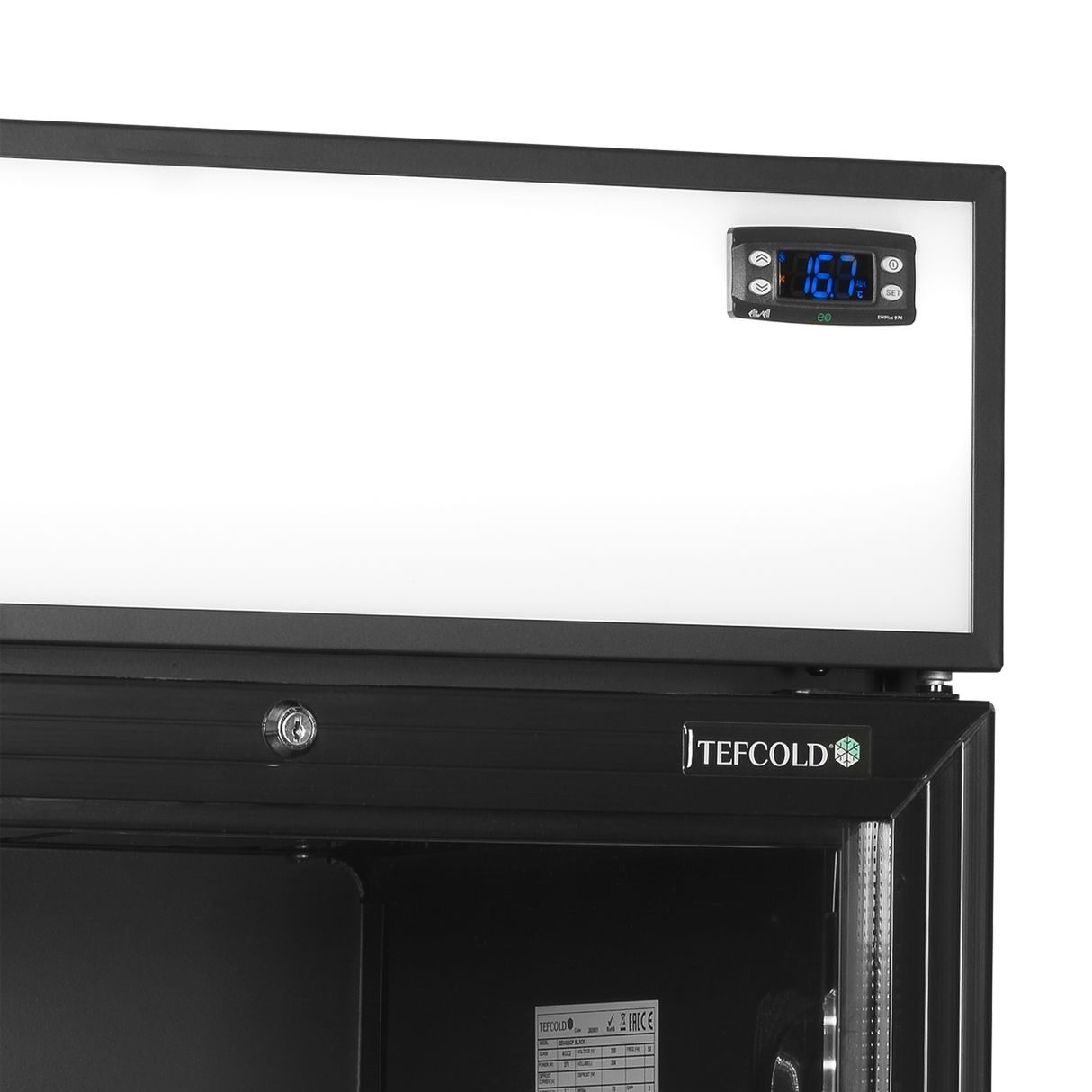 Zwarte flessenkoeler - TEFCOLD