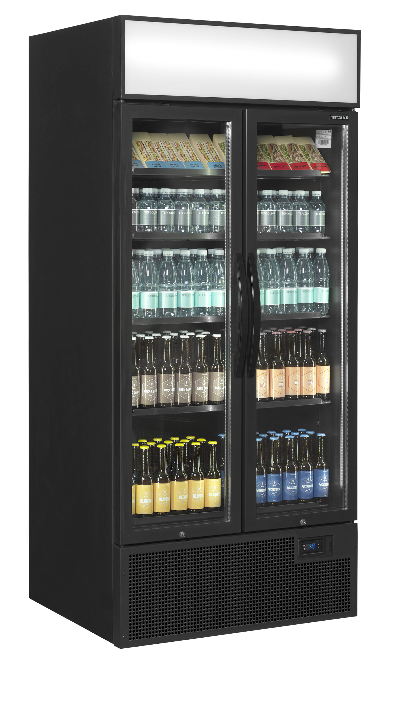 Zwarte displaykoeler - TEFCOLD