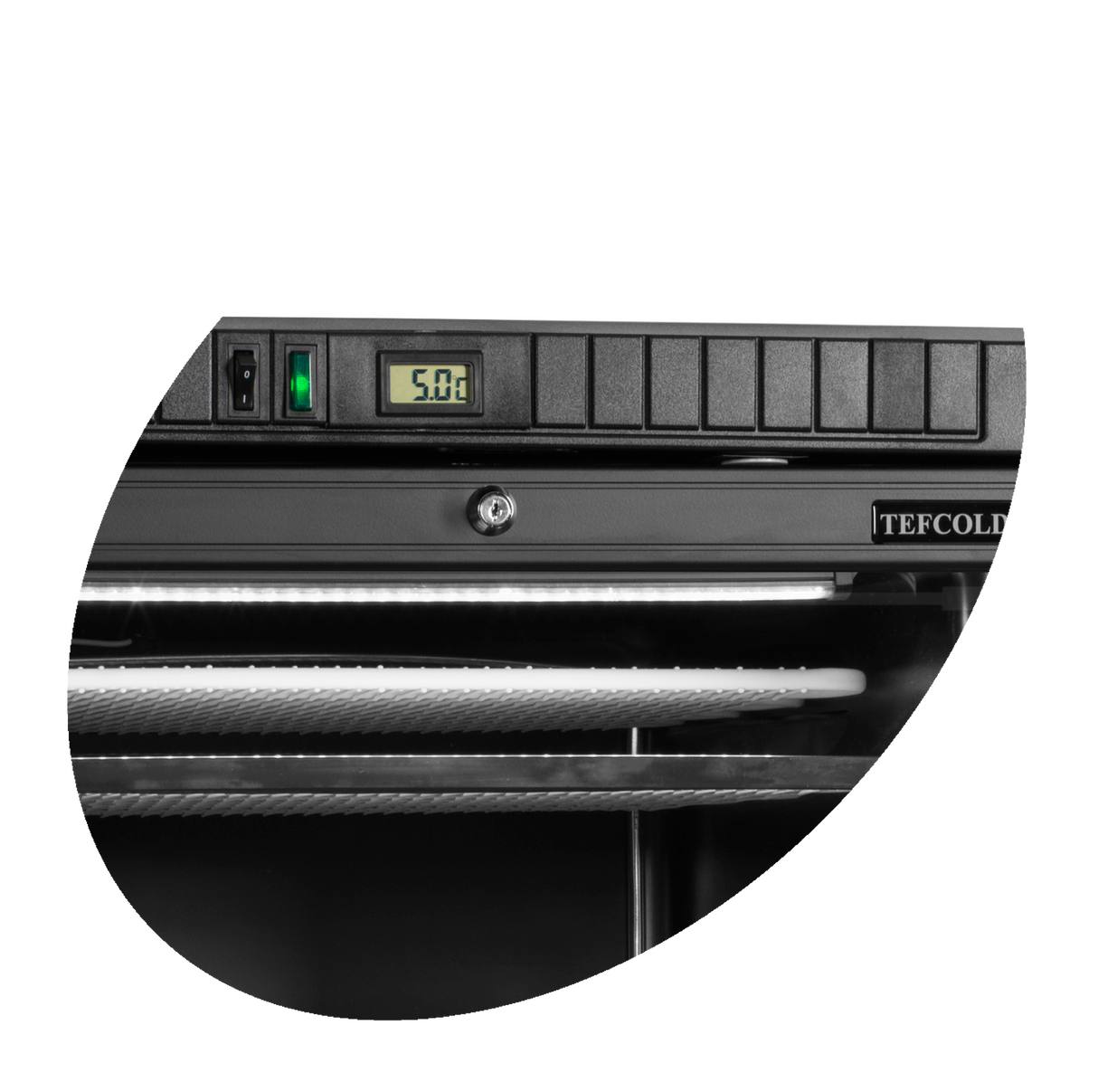 TEFCOLD Black display freezer - UFSC370G Black