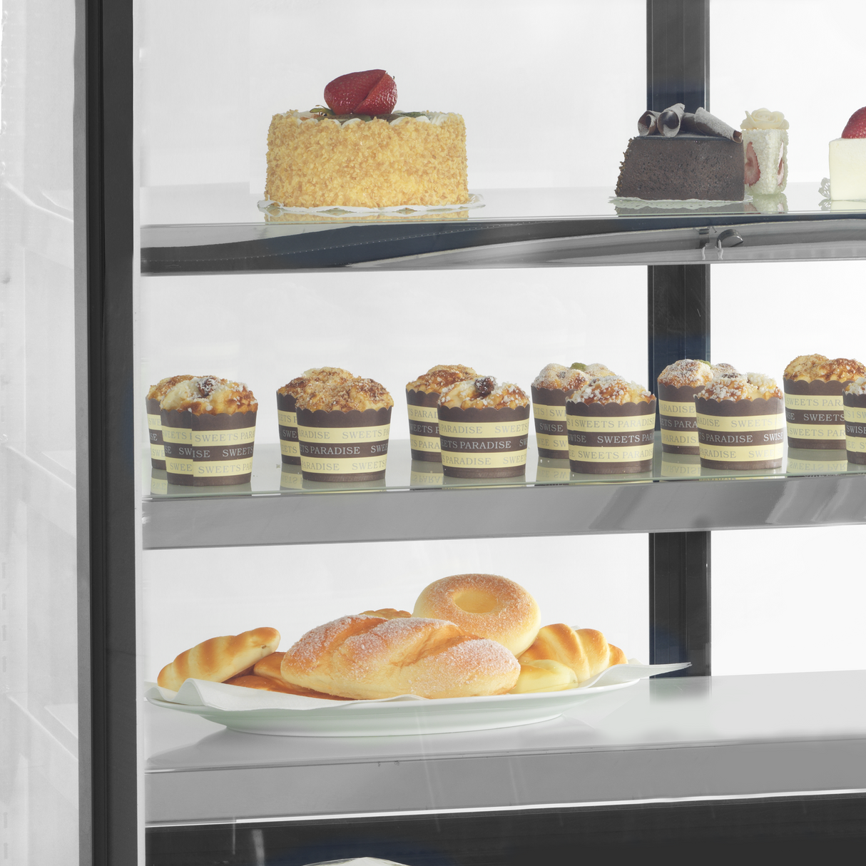 TEFCOLD Refrigerated display case - LPD1203F/BLACK