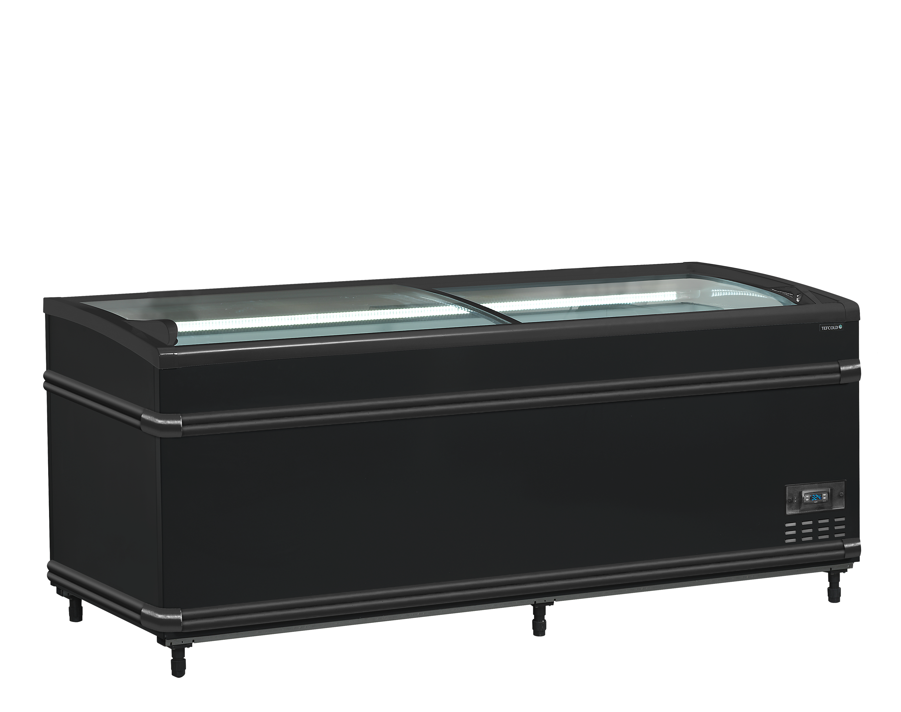 Zwarte supermarktkoeler/-vriezer - TEFCOLD