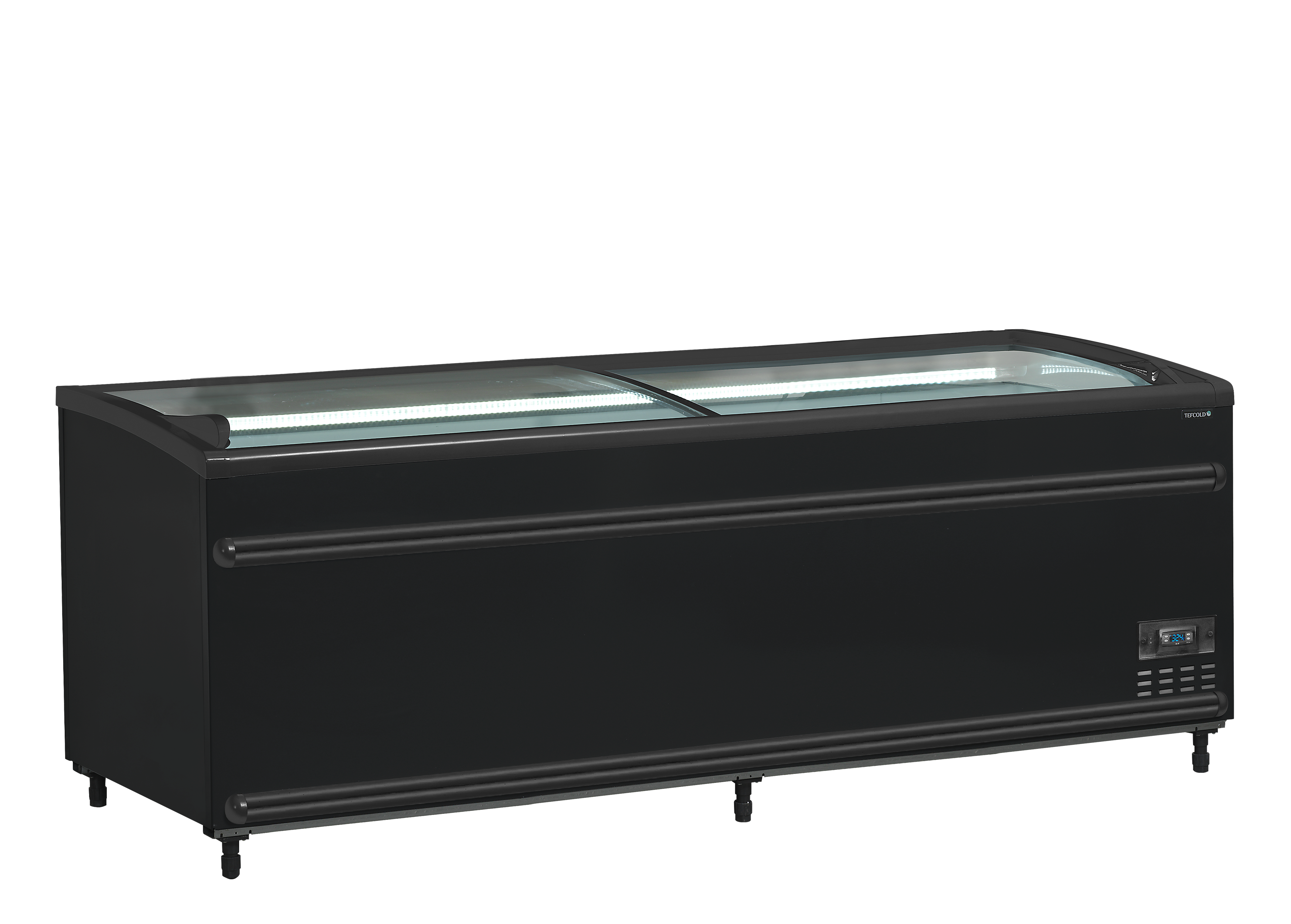 Zwarte supermarktkoeler/-vriezer - TEFCOLD