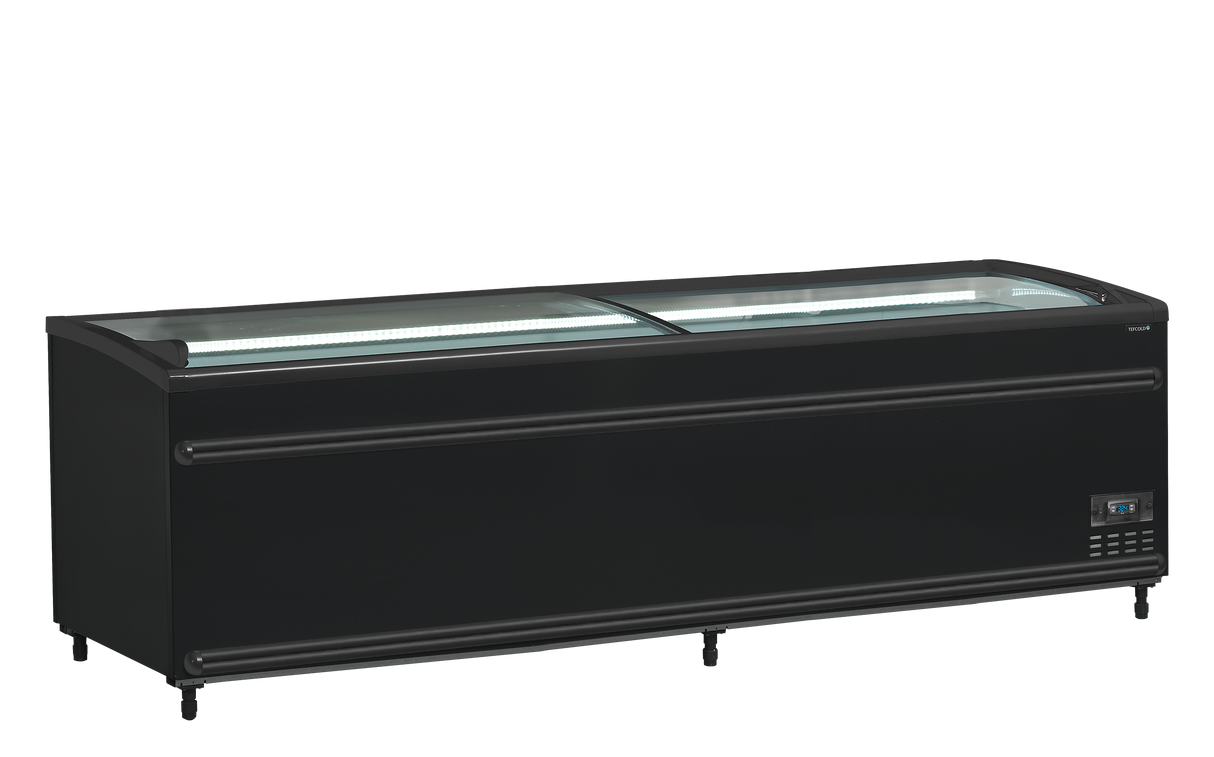 Zwarte supermarktkoeler/-vriezer - TEFCOLD